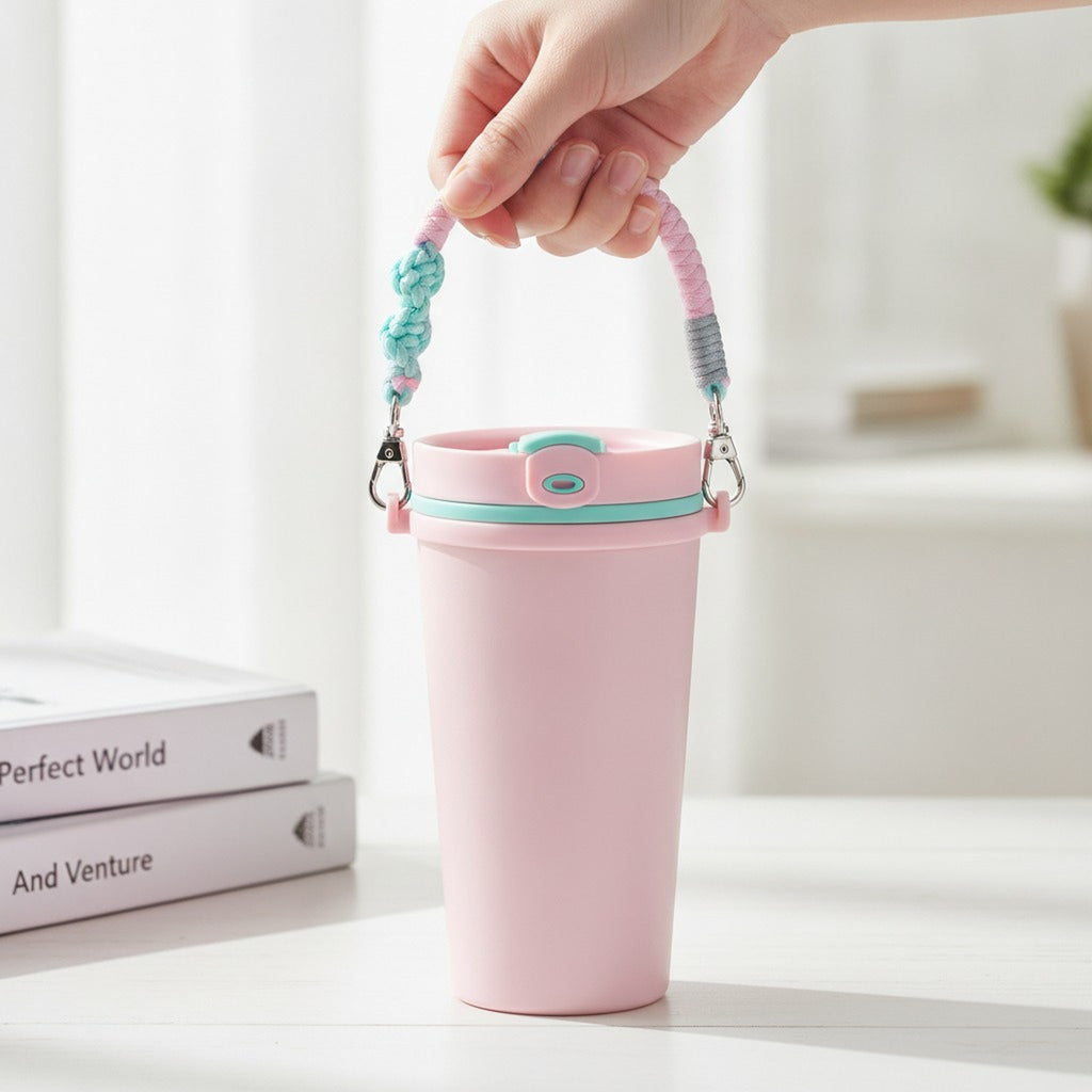 Chic Pastel Braided Cup Holder Strap – apparel accessories (view 3)
