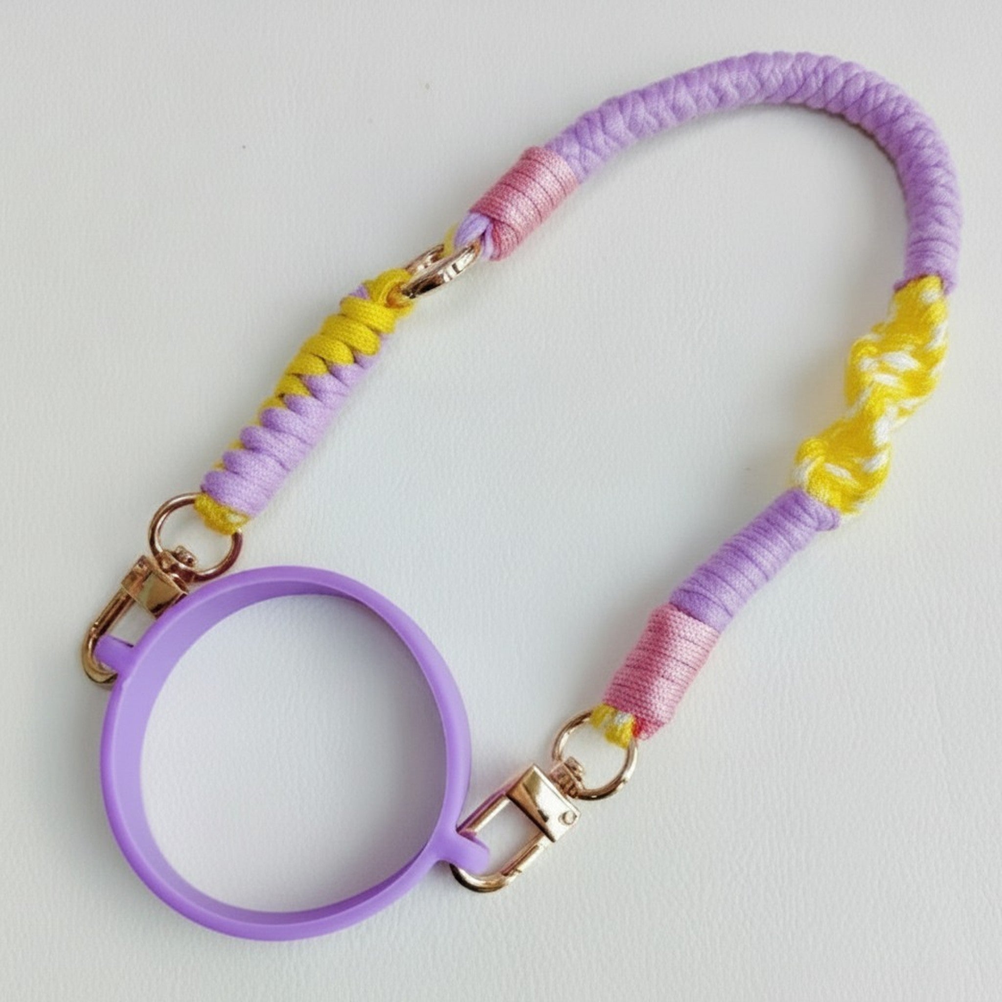 Chic Pastel Braided Cup Holder Strap – apparel accessories (view 2)