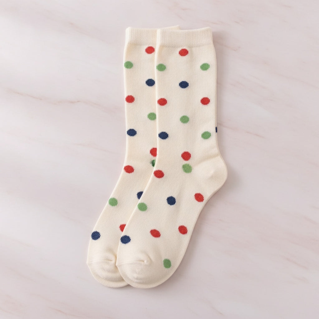 Motif Pattern Ankle Socks 4-Pack - Bow