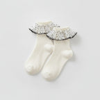White Polka Dot Ruffle Ankle Socks – apparel accessories (view 1)