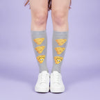 Gray Cheese Patterned Crew Socks – apparel accessories (view 2)