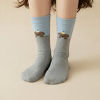 Gray Dog Print Crew Socks – apparel accessories (view 3)
