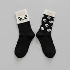 White Panda Striped Crew Socks – apparel accessories (view 1)