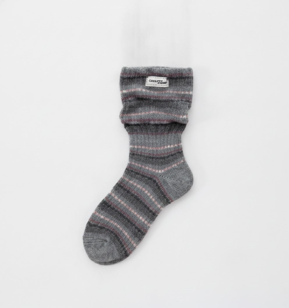 Gray Striped Crew Socks – apparel accessories (view 1)
