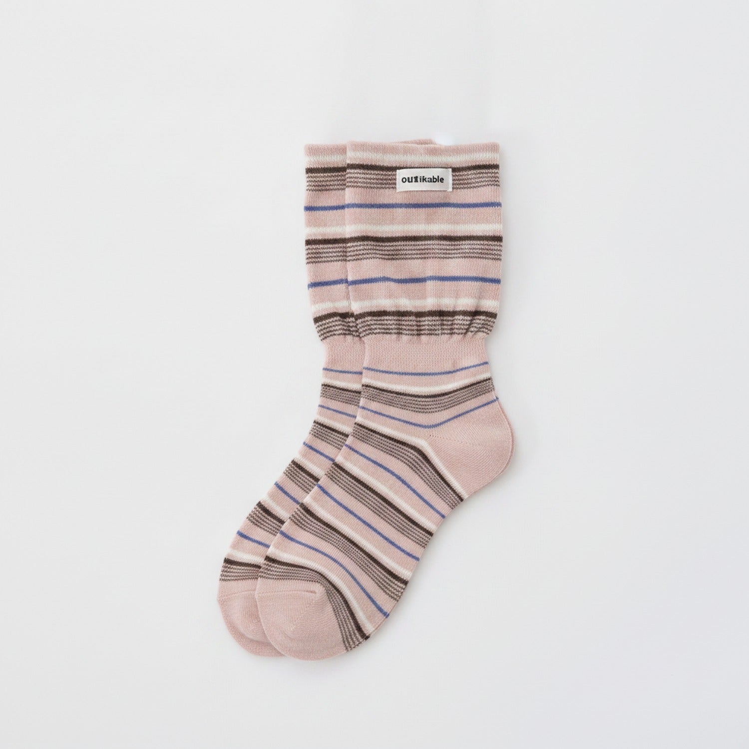Knit Crew Socks - Pink
