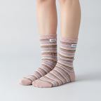 Knit Crew Socks - Pink