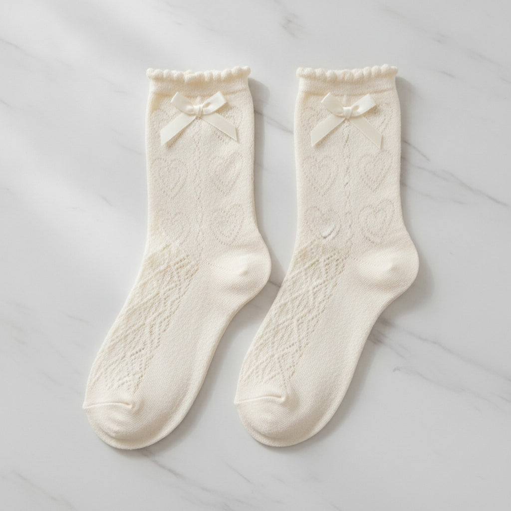 Off-White Bow-Embellished Crew Socks