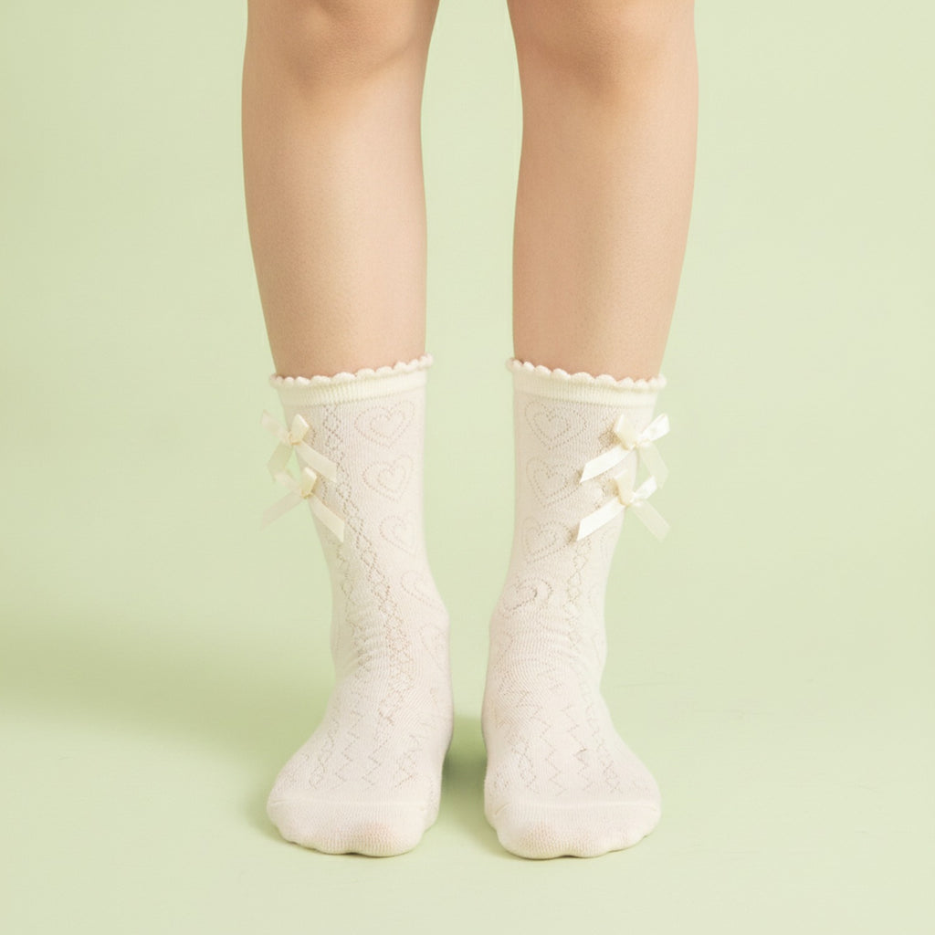 Off-White Bow-Embellished Crew Socks