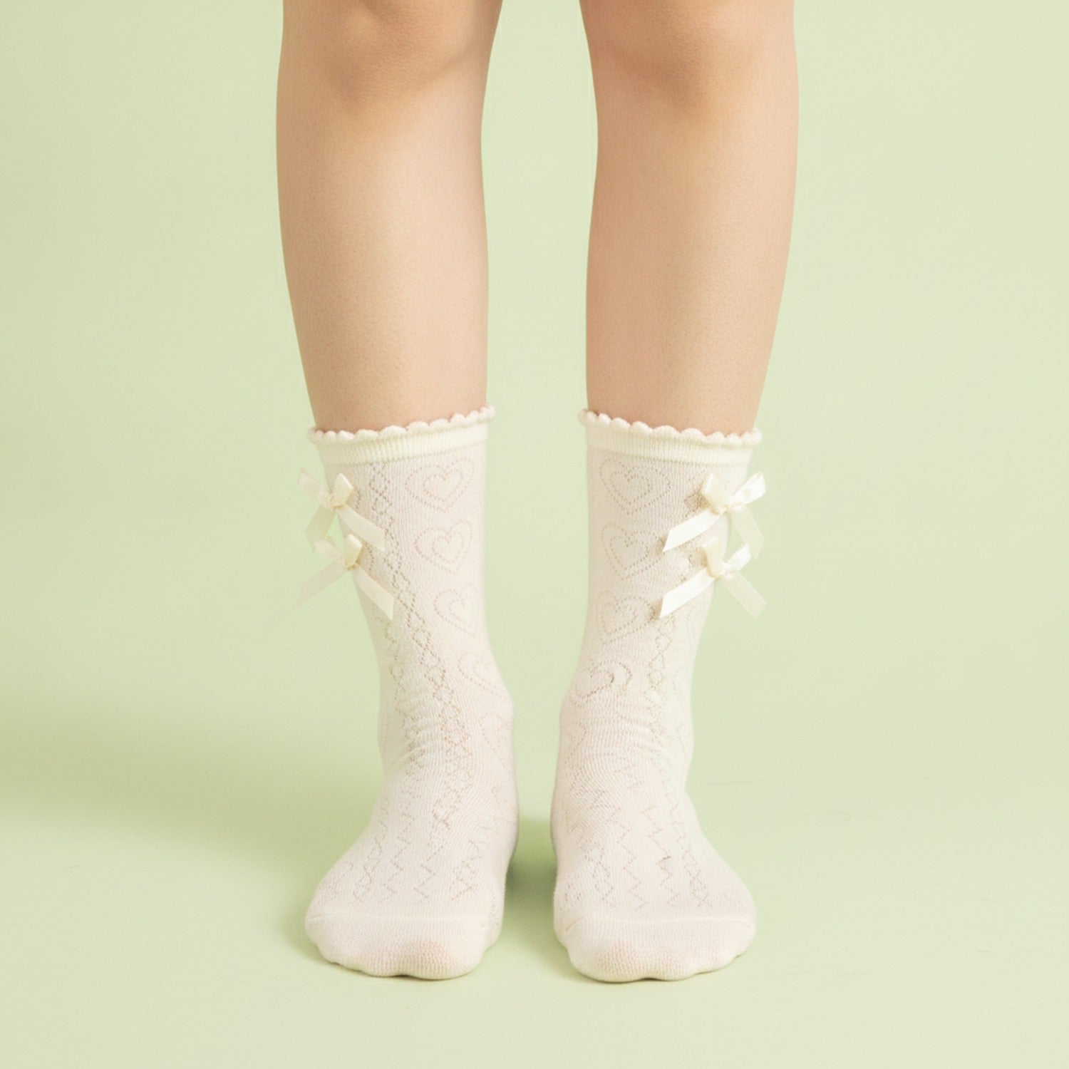 Off-White Bow-Embellished Crew Socks