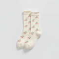 Knit Socks With Floral Embroidery - JK 5-Color #5