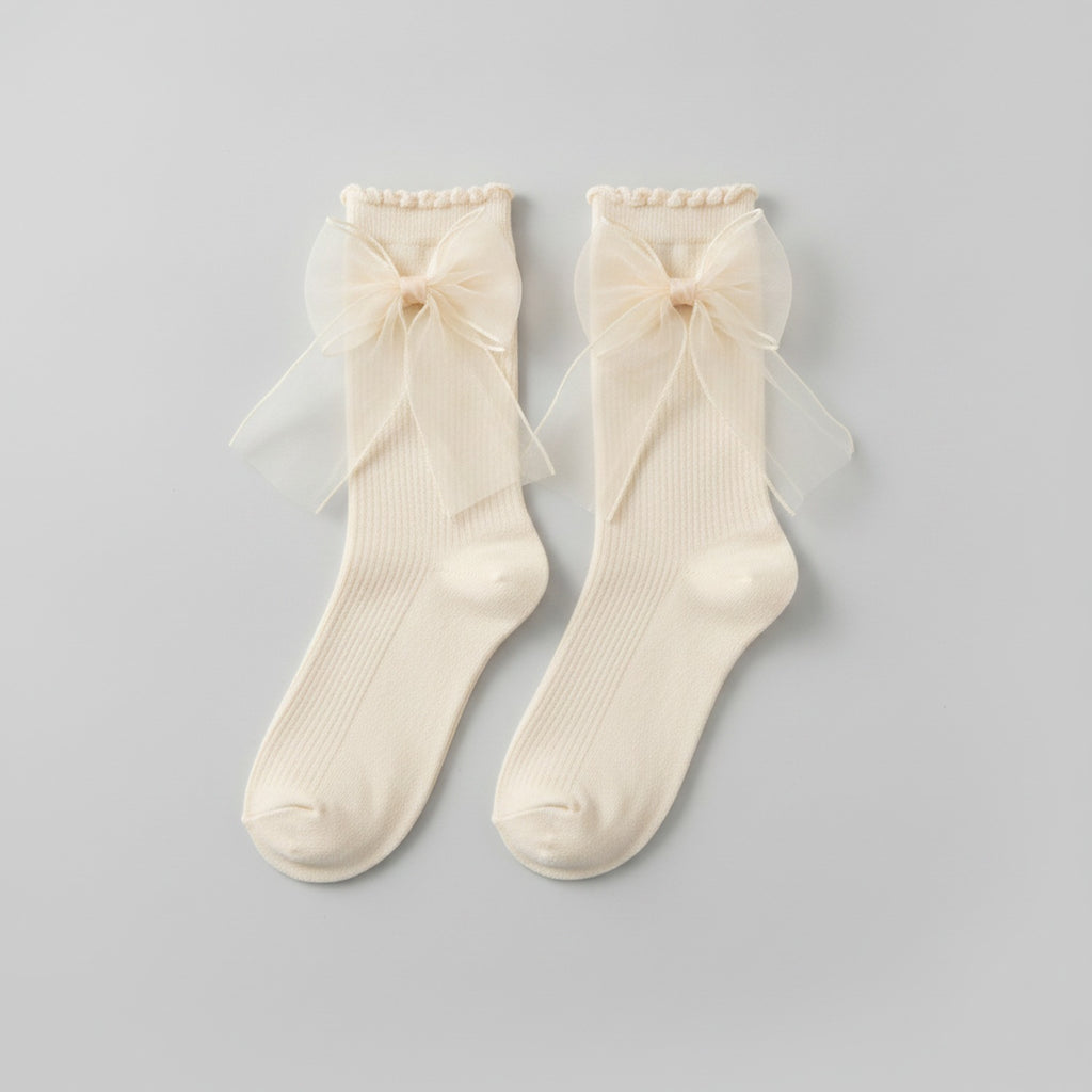 Skin Bow Ruffle Crew Socks – apparel accessories (view 1)
