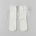 White Sheer Bow Crew Socks – apparel accessories (view 1)