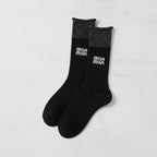 Black Ribbed Crew Socks – apparel accessories (view 3)