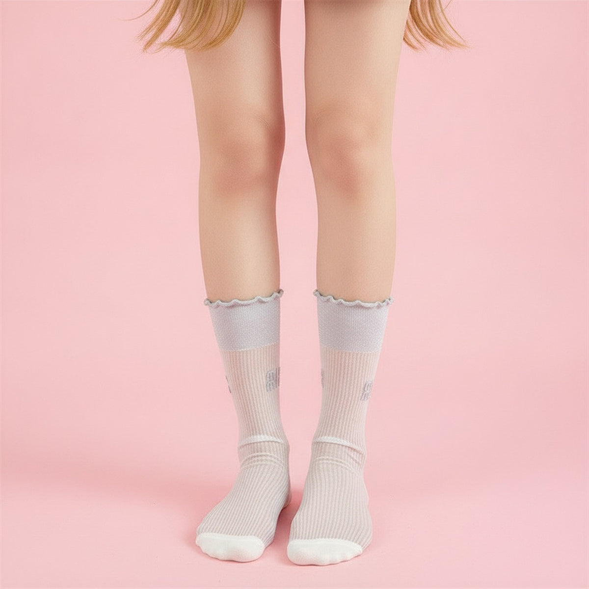 Off-White Ribbed Crew Socks – apparel accessories (view 3)