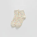 Cream Polka Dot Ankle Socks – apparel accessories (view 1)