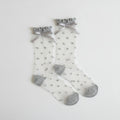 Sheer Ruffle Socks - Gray