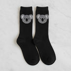 Fuzzy Strap Buckle Slip-On Sandals - Black