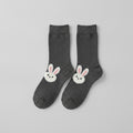 Fuzzy Strap Buckle Slip-On Sandals - Dark Gray