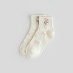 Gold Tulip Bow Crew Socks – apparel accessories (view 1)