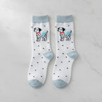 White Dalmatian Puppy Crew Socks – apparel accessories (view 2)