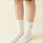 Ivory Polka Dot Crew Socks – apparel accessories (view 3)
