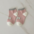 Pink Cat Face Ankle Socks – apparel accessories (view 2)
