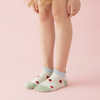 Red Apple Print Ankle Socks – apparel accessories (view 2)