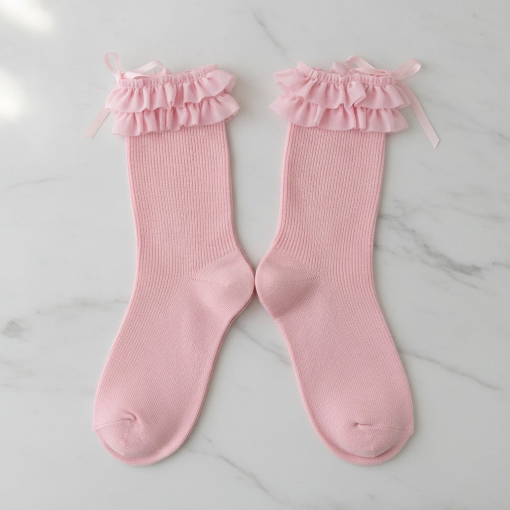 Crew Socks Two Pairs - Pink