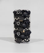 Black Heart Scrunchie Set Pack – hair accessories (view 1)
