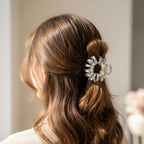 Clear Daisy Flower Hair Claw Clip
