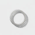 Clear Spiral Coil Hair Tie Set