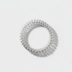 Clear Spiral Coil Hair Tie Set