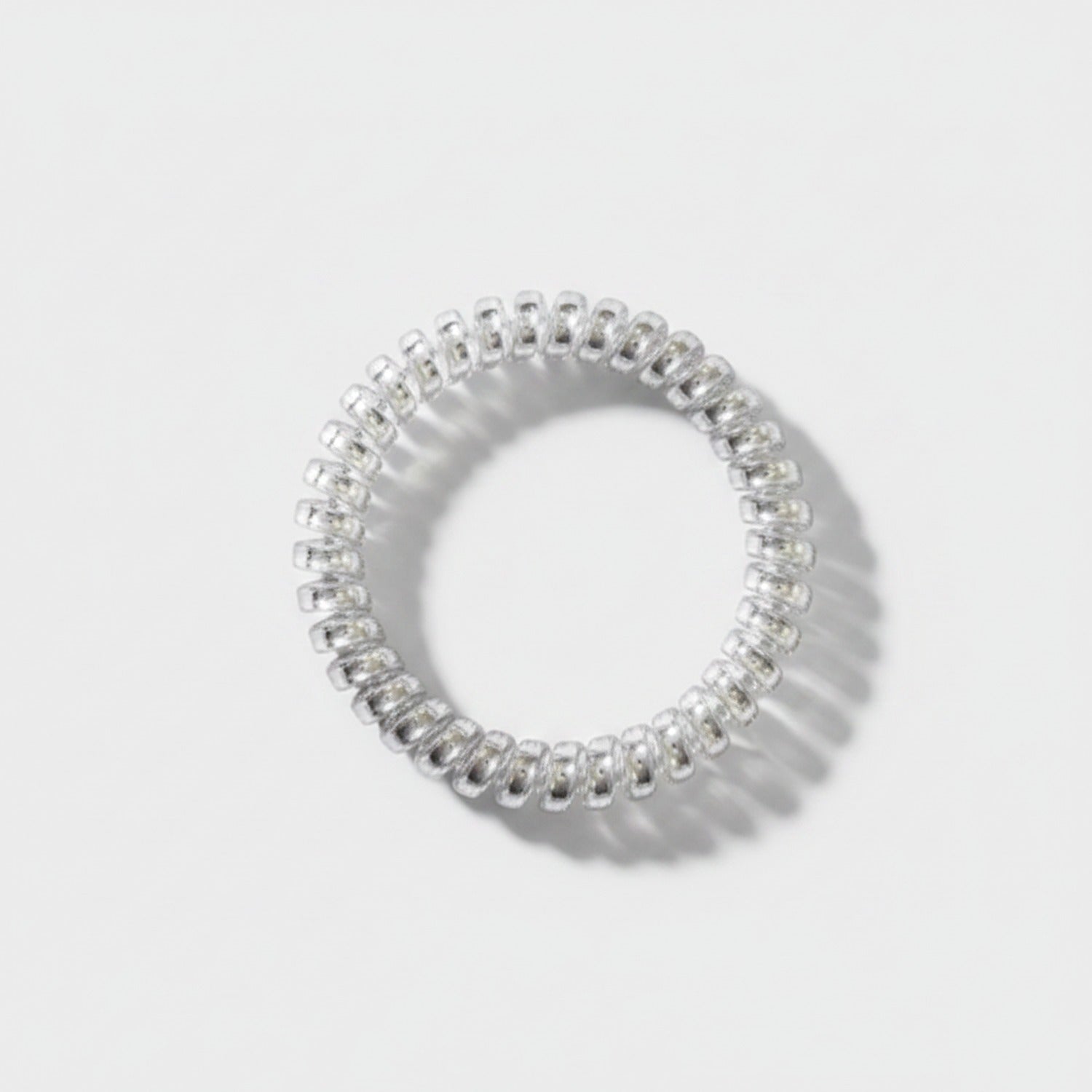 Clear Spiral Coil Hair Tie Set