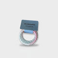 Pastel Beaded Spiral Hair Tie Set