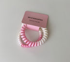 Spiral Coil Hair Tie Pink Ombre Beaded – hair accessories (view 1)