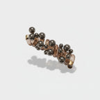 Metallic Beaded Ball Hair Clip Set