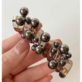Metallic Beaded Ball Hair Clip Set – hair accessories (view 1)