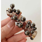 Metallic Beaded Ball Hair Clip Set – hair accessories (view 1)