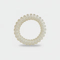 Spiral Coil Hair Tie Clear Cream