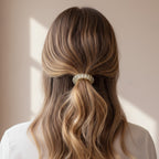Spiral Coil Hair Tie Clear Cream