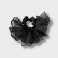 Black Lace Butterfly Ruffle Hair Scrunchie