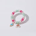 Beaded Hair Tie Scrunchie With Charm Pendants – hair accessories (view 1)