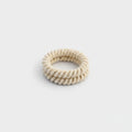 Cream Twisted Rope Hair Scrunchie