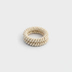 Cream Twisted Rope Hair Scrunchie