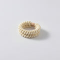 Cream Twisted Rope Hair Scrunchie – hair accessories (view 1)
