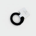 Black Textured Bubble Scrunchie Hair Tie
