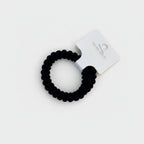 Black Textured Bubble Scrunchie Hair Tie