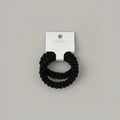 Black Textured Bubble Scrunchie Hair Tie – hair accessories (view 1)