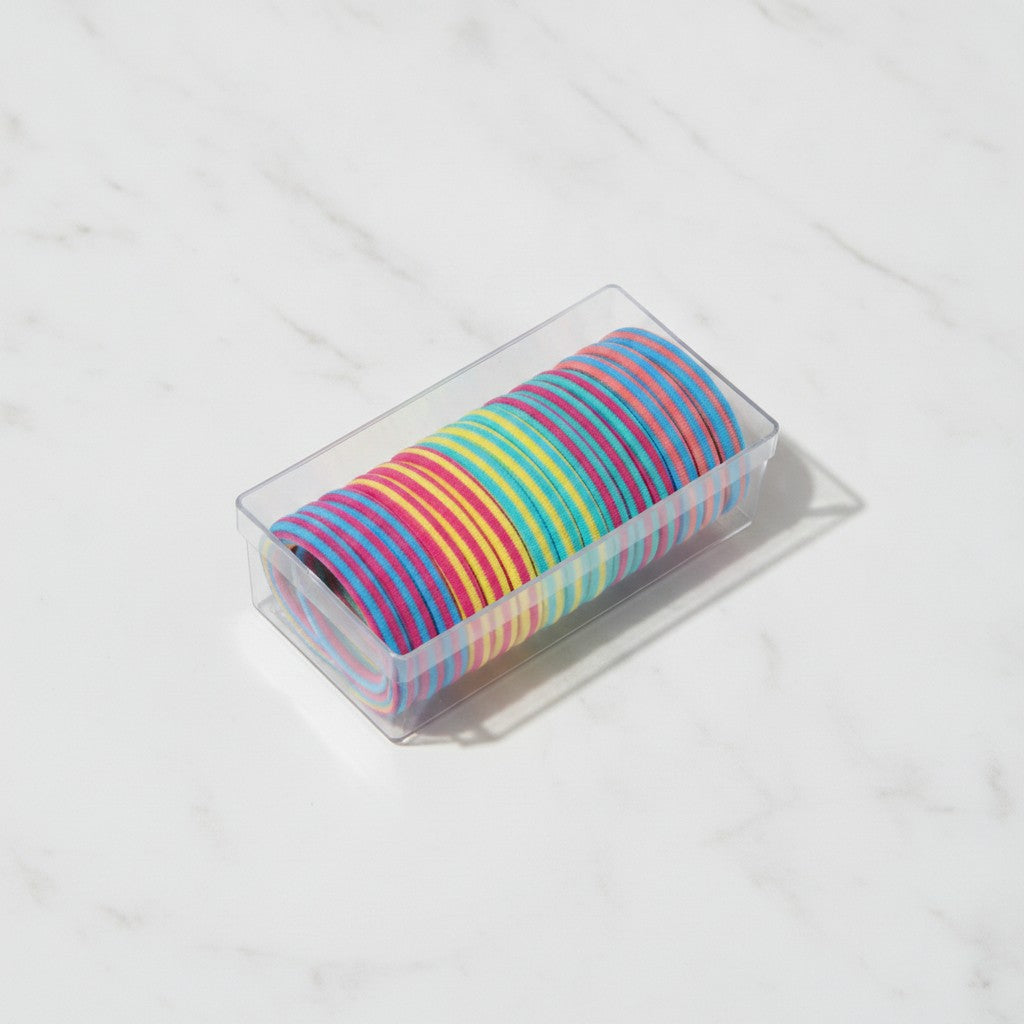 Colorful Striped Hair Tie Set Multi-Pack