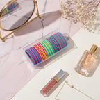 Colorful Striped Hair Tie Set Multi-Pack – hair accessories (view 2)